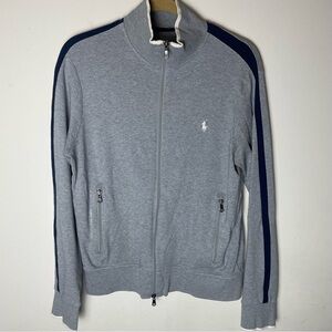 Vintage POLO Ralph Lauren Gray Zip Up Sweater Size Medium
